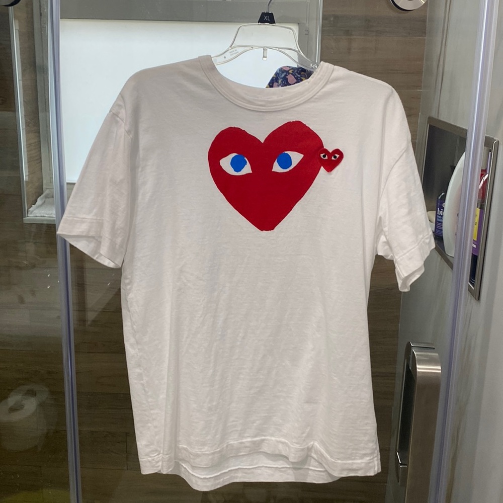 Comme des Garçons PLAY white T shirt